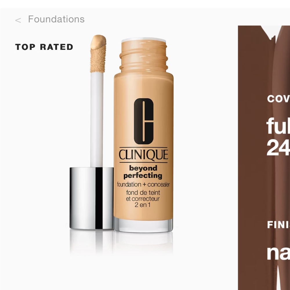 NWT Clinique beyond perfecting foundation 24 cork (VF)